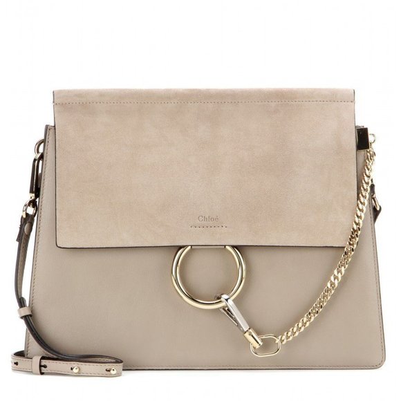 Chloe Handbags - ⭐️Chloe⭐️Faye Nude Taupe Tan Shoulder Crossbody Bag with Chain Medium